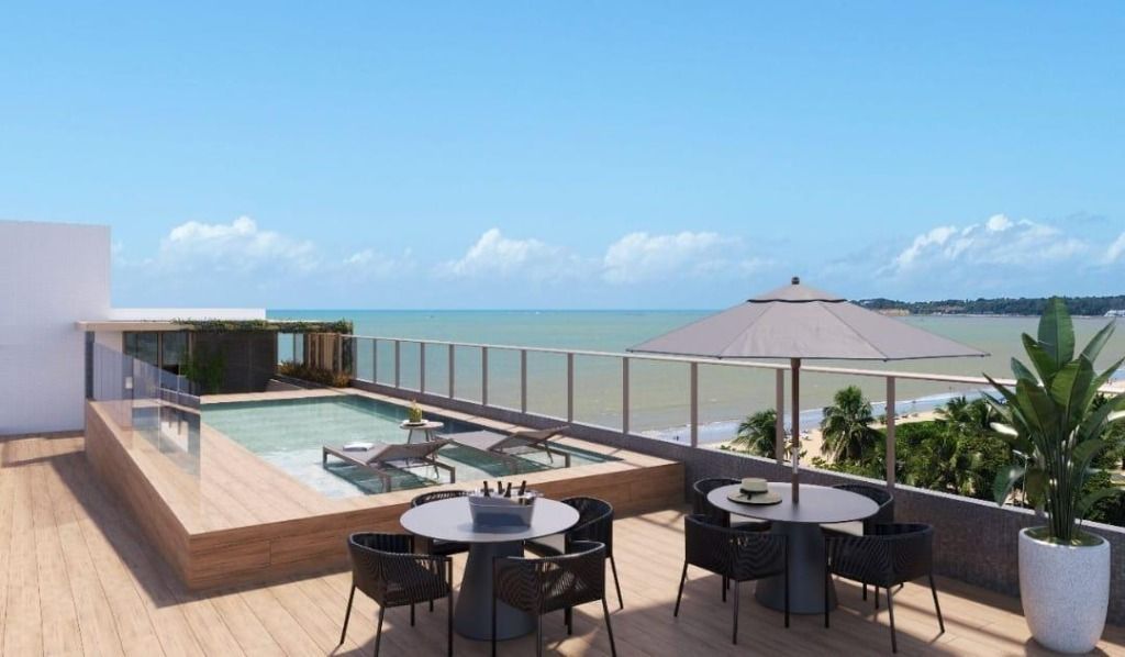  - Flat à venda, no Lauramar em João Pessoa, João Pessoa, com 1 quarto, 19m²