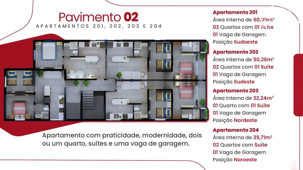Apartamento à venda com 2 quartos - Bessa,João Pessoa