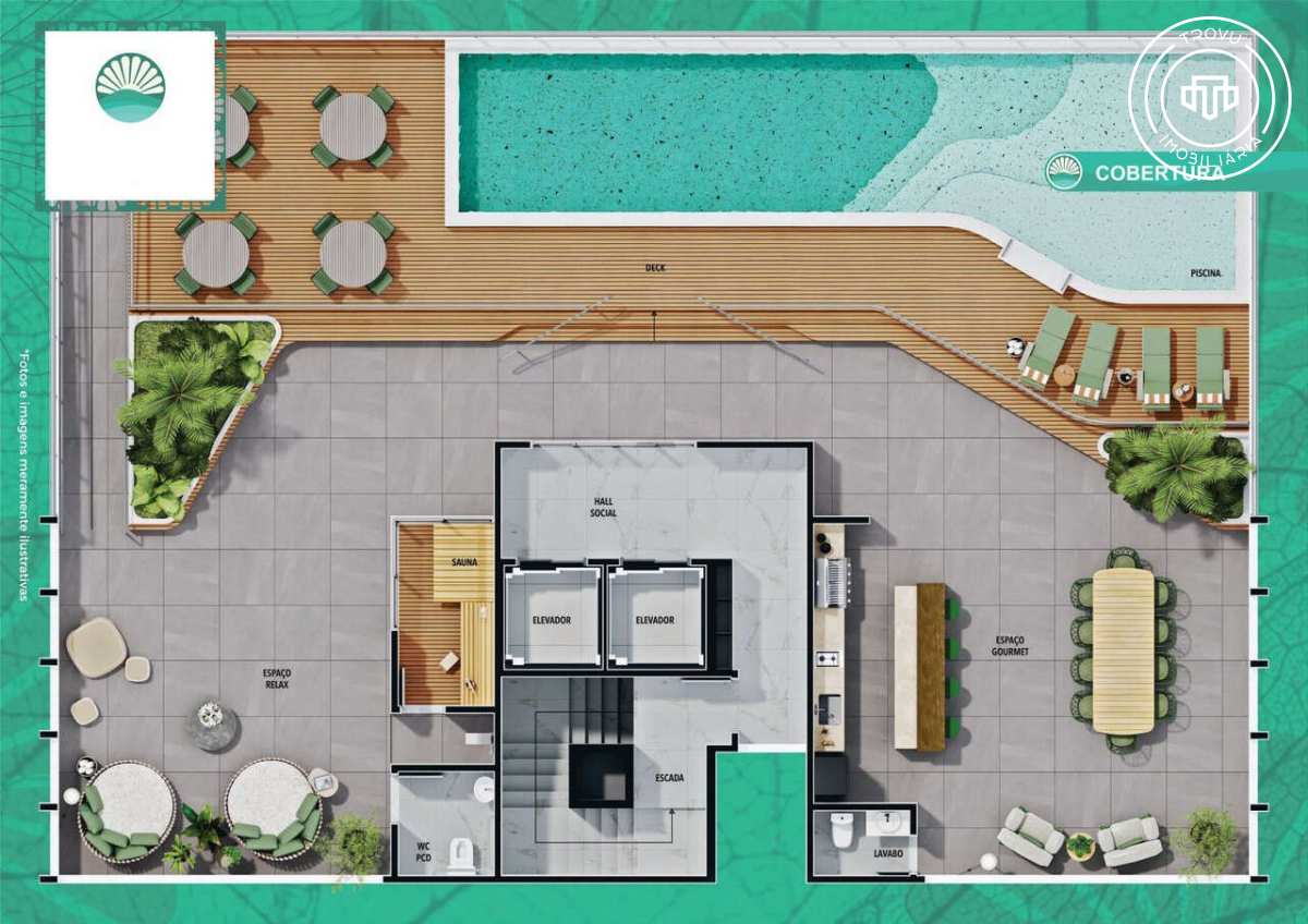 La Vue - Apartamento à venda, no La Vue em João Pessoa, Jardim Oceania, com 2 quartos, 58m²