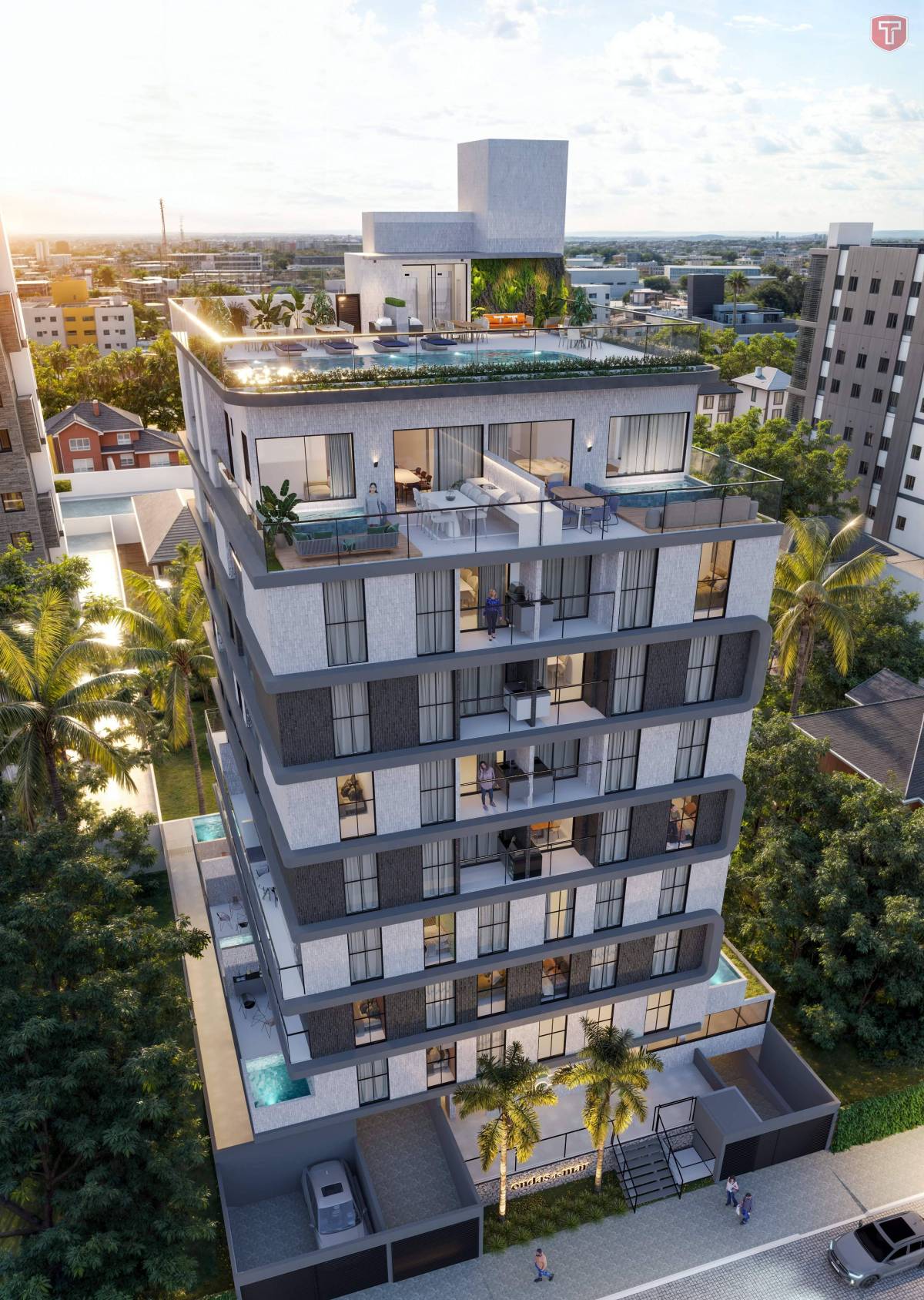 Apartamento à venda com 3 quartos - Bessa,