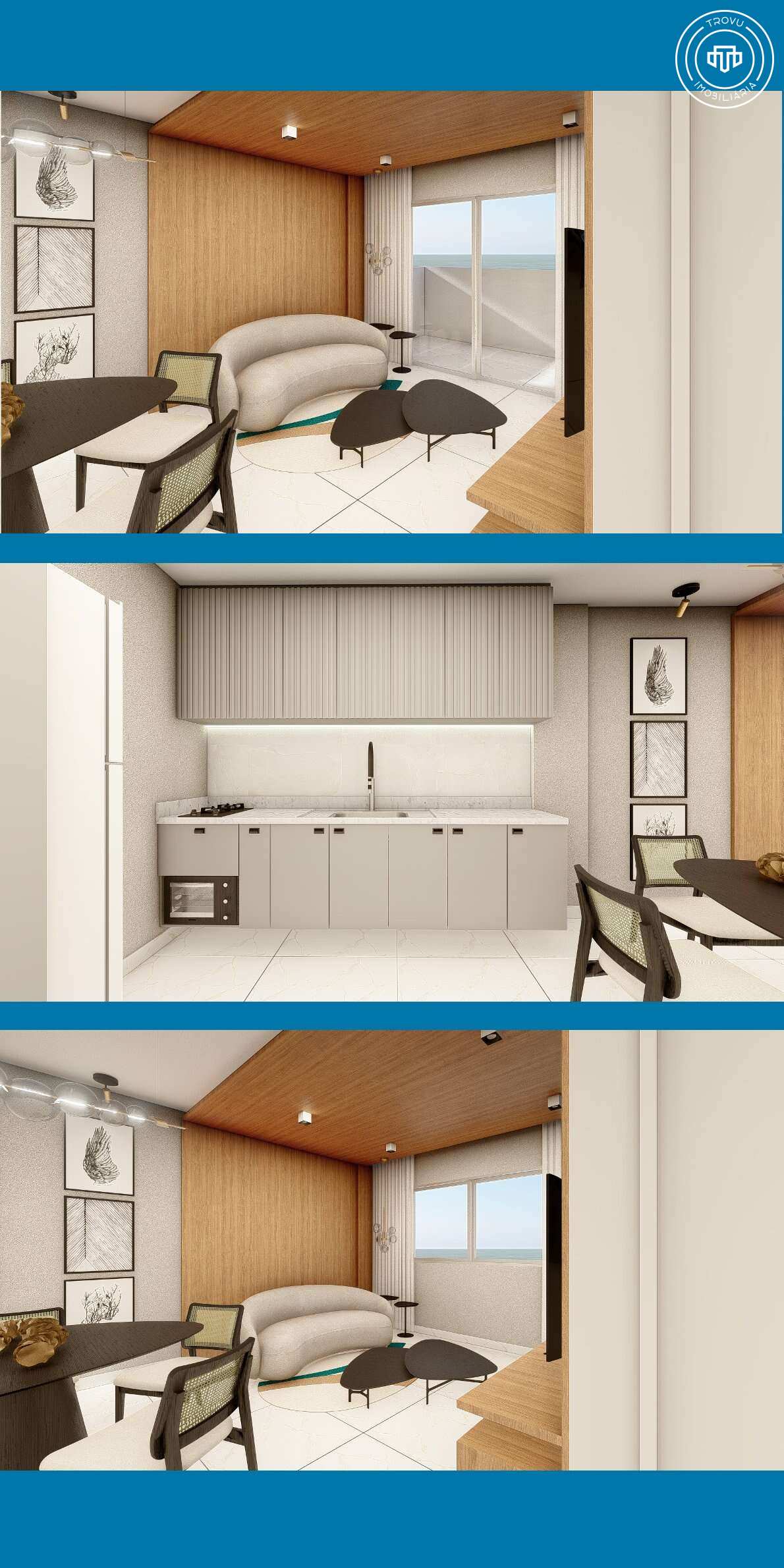 Boulevard Flats & Shopping - Flat à venda, no Boulevard Flats & Shopping em Conde, com 1 quarto, 37,20m²