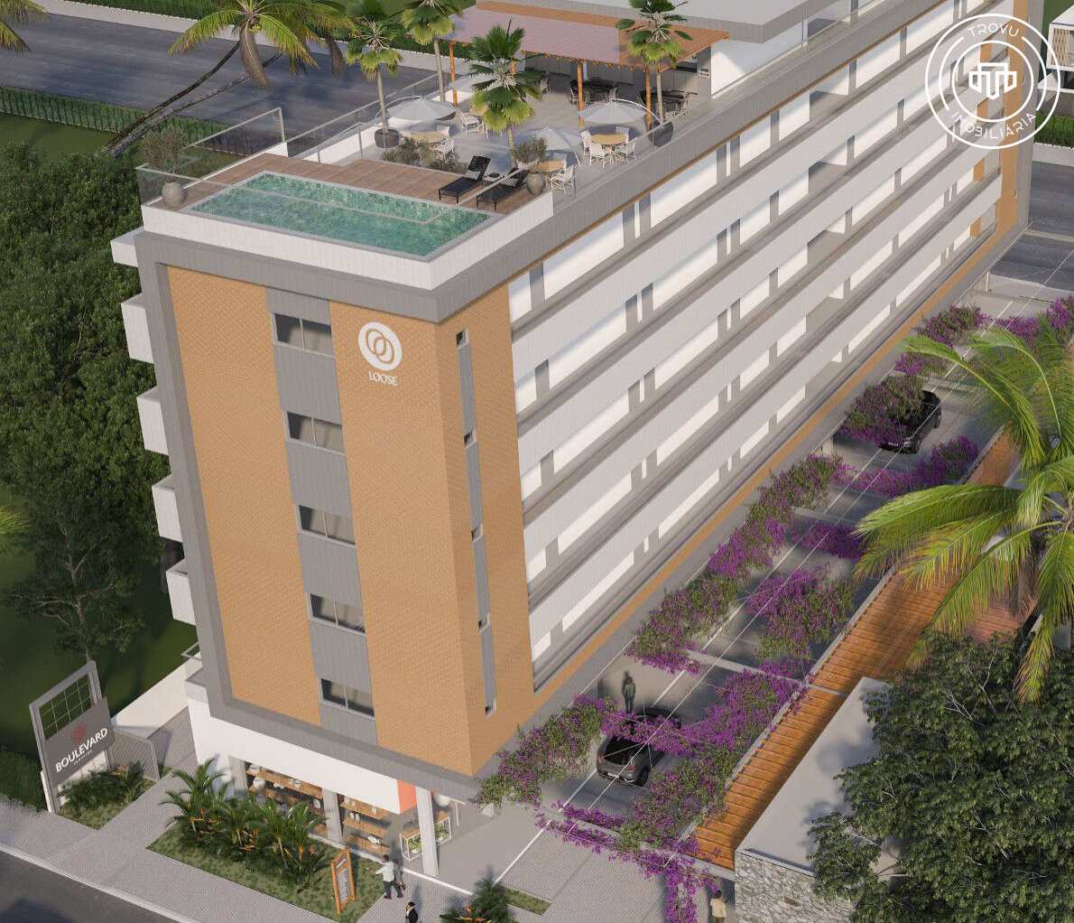 Flat à venda, no Boulevard Flats & Shopping em Conde, com 1 quarto, 37,20m² - Trovu Imobiliária