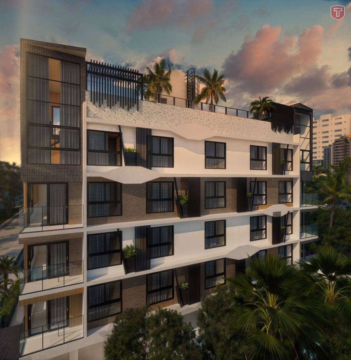 Flat à venda com 1 quarto - Intermares,